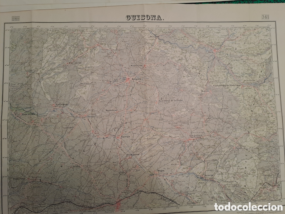 Mapas contempor&aacute;neos: Mapa militar de Guissona - Foto 1