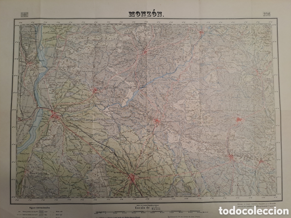 Mapas contempor&aacute;neos: Mapa militar de Monz&oacute;n - Foto 1