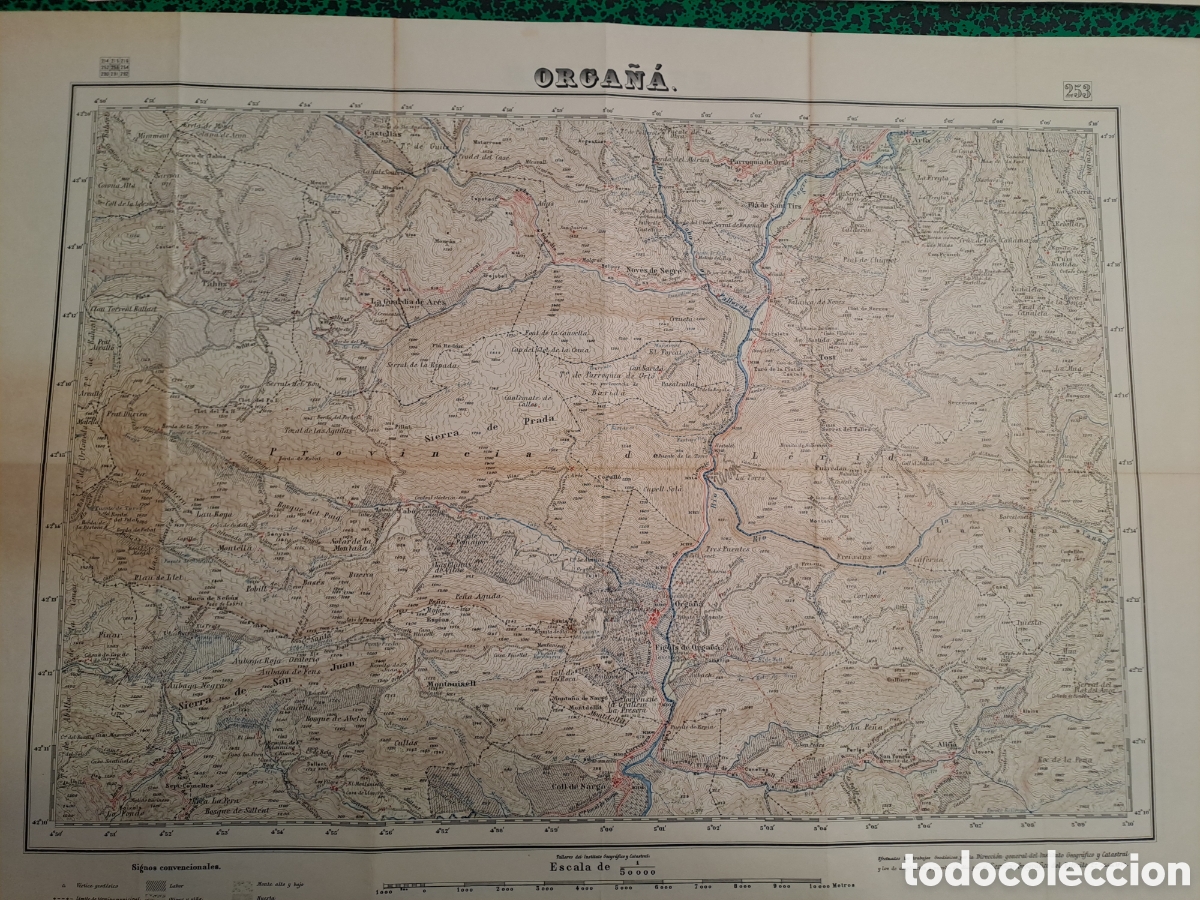 Mapas contempor&aacute;neos: Mapa militar de Organy&agrave; - Foto 1