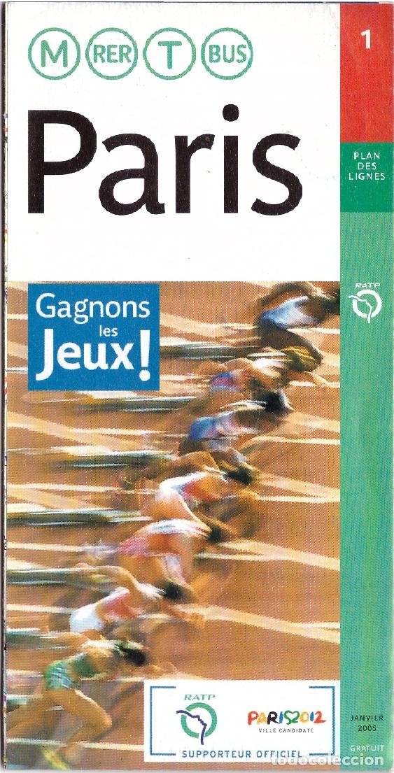 Mapas contempor&aacute;neos: Paris: Plan des lignes, janvier 2005 - OFERTAS DOCABO - Foto 1