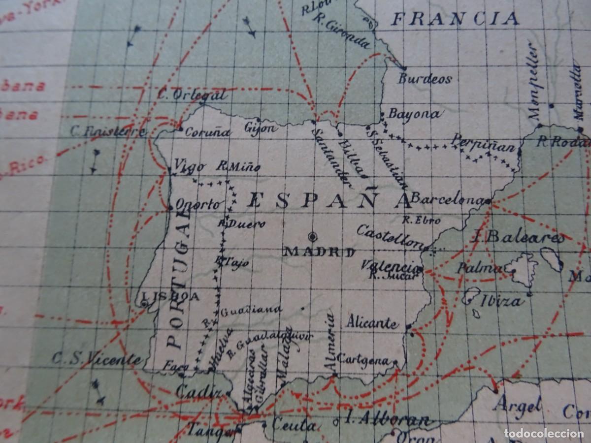 Mapas contempor&aacute;neos: Mapas de l&iacute;neas mar&iacute;timas vapores - Foto 2