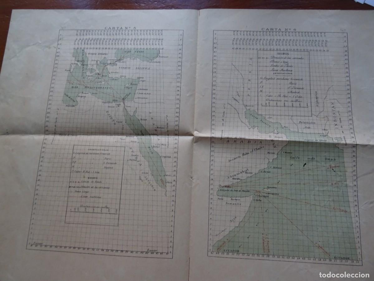 Mapas contempor&aacute;neos: Mapas de l&iacute;neas mar&iacute;timas vapores - Foto 3