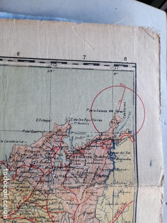 Mapas contempor&aacute;neos: Mapa Entelado de la Provincia de La Coru&ntilde;a. - Foto 2