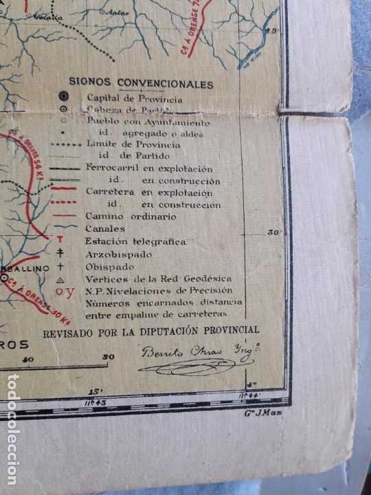 Mapas contempor&aacute;neos: Mapa Entelado de la Provincia de La Coru&ntilde;a. - Foto 4