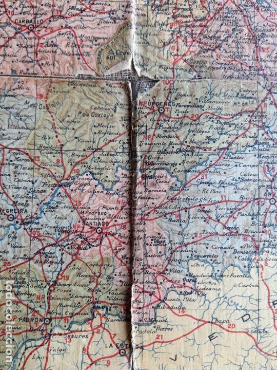 Mapas contempor&aacute;neos: Mapa Entelado de la Provincia de La Coru&ntilde;a. - Foto 5