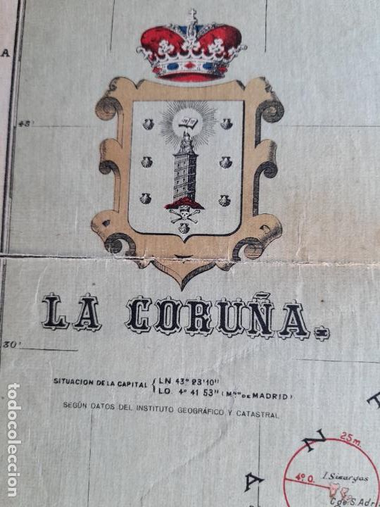 Mapas contempor&aacute;neos: Mapa Entelado de la Provincia de La Coru&ntilde;a. - Foto 7