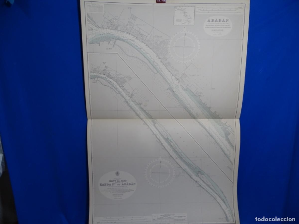 Zeitgen&ouml;ssische Karten: MAPA CARTA NAVEGACI&Oacute;N SHATT AL ARAB. KABDA ABADAN. PERSIA.