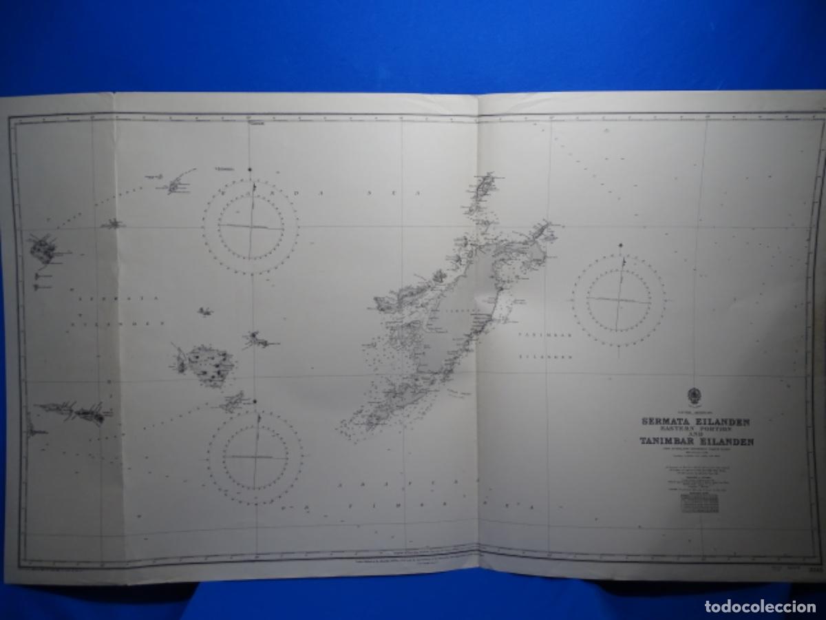 Zeitgen&ouml;ssische Karten: MAPA CARTA NAVEGACI&Oacute;N SERMATA EILANDON. TANIMBAR EILANDEN. HOLANDA.