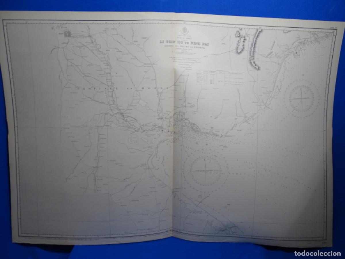 Zeitgen&ouml;ssische Karten: MAPA CARTA NAVEGACI&Oacute;N. LI TSIN HO TO NING HAI. CHINA.