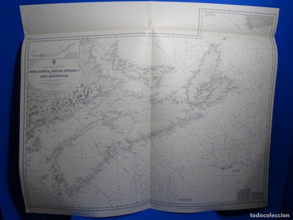 Zeitgen&ouml;ssische Karten: MAPA CARTA NAVEGACI&Oacute;N. NOVA SCOTIA. NEW BRUNSWICK.