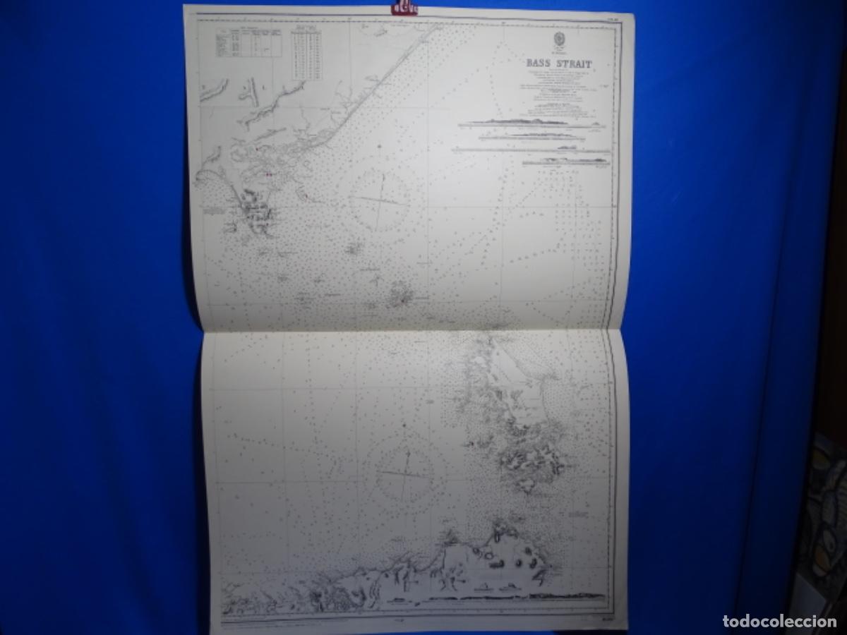 Zeitgen&ouml;ssische Karten: MAPA CARTA NAVEGACI&Oacute;N. BASS STRAIT. AUSTRALIA.