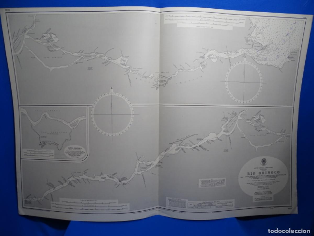 Zeitgen&ouml;ssische Karten: MAPA CARTA NAVEGACI&Oacute;N. ORINOCO. VENEZUELA.