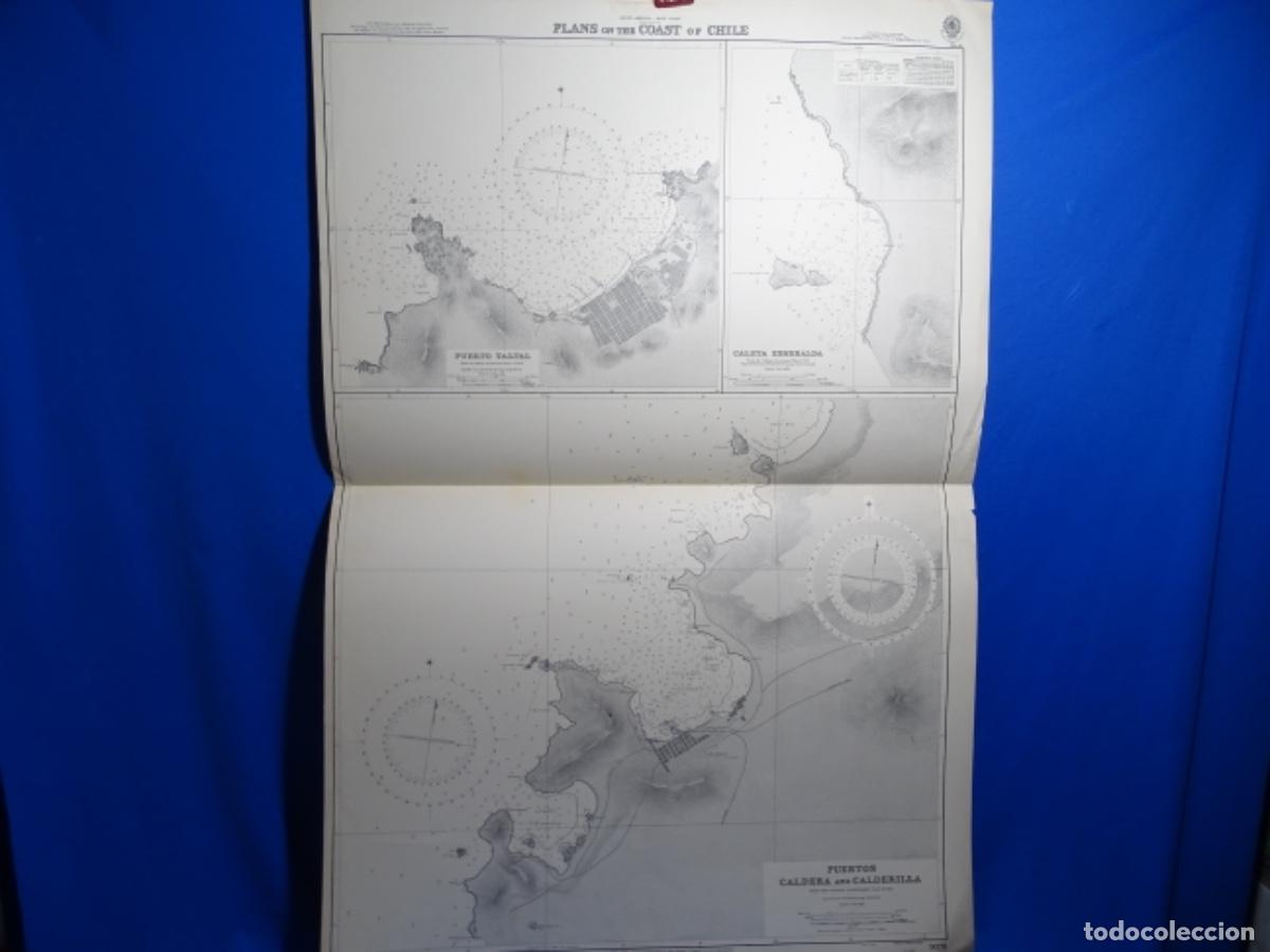 Zeitgen&ouml;ssische Karten: MAPA CARTA NAVEGACI&Oacute;N. PUERTOS CALDERA AND CALDERILLA. CHILE.