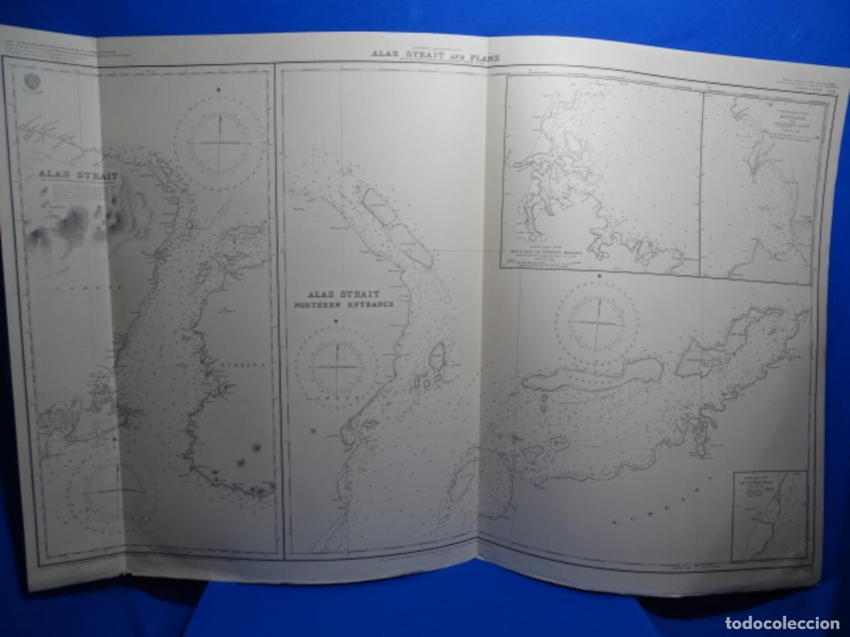 Zeitgen&ouml;ssische Karten: MAPA CARTA NAVEGACI&Oacute;N. ALAS STRAIT AND PLANS.