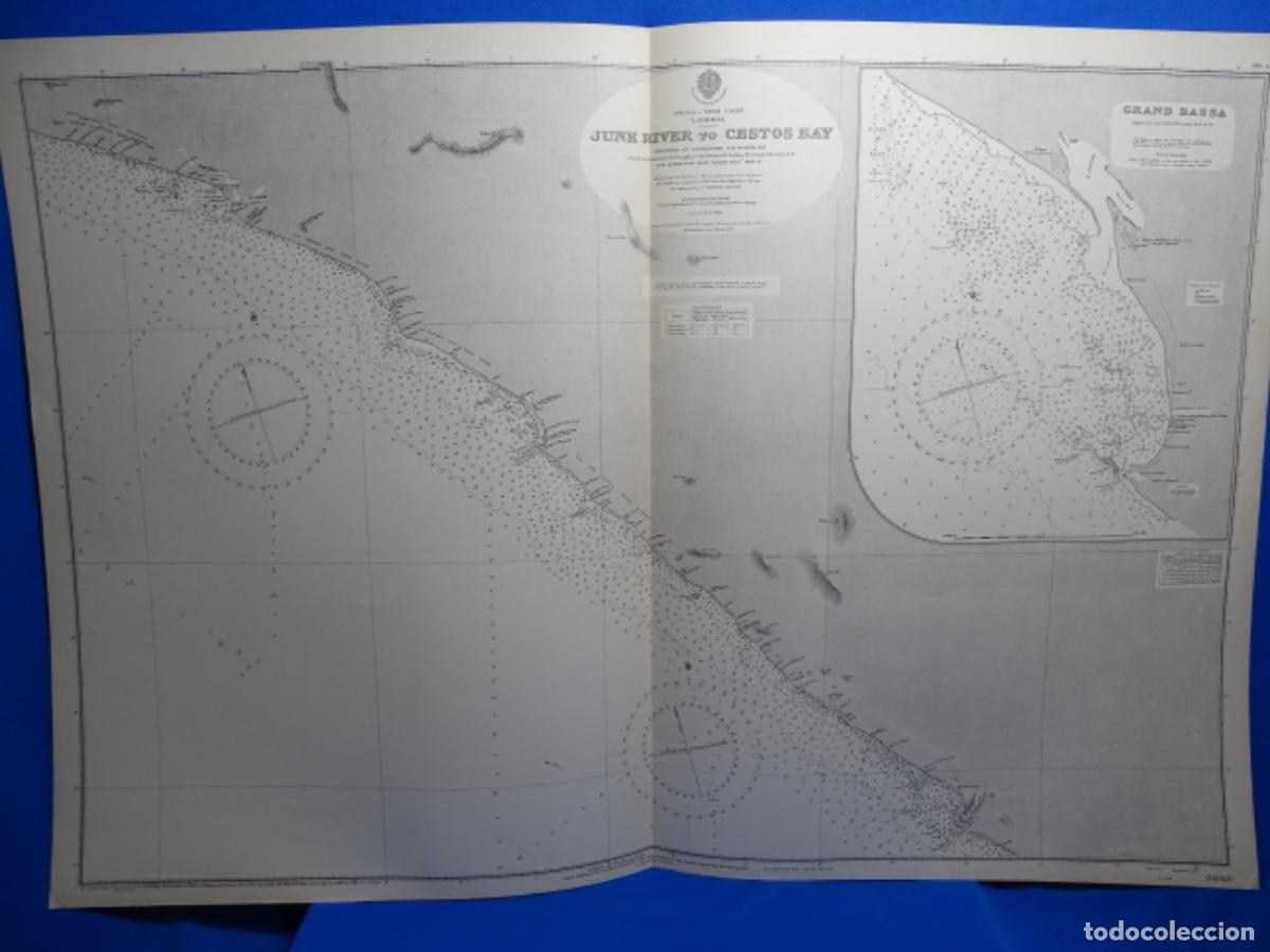 Zeitgen&ouml;ssische Karten: MAPA CARTA NAVEGACI&Oacute;N. JUNK RIVER TO CESTOS BAY LIBERIA.
