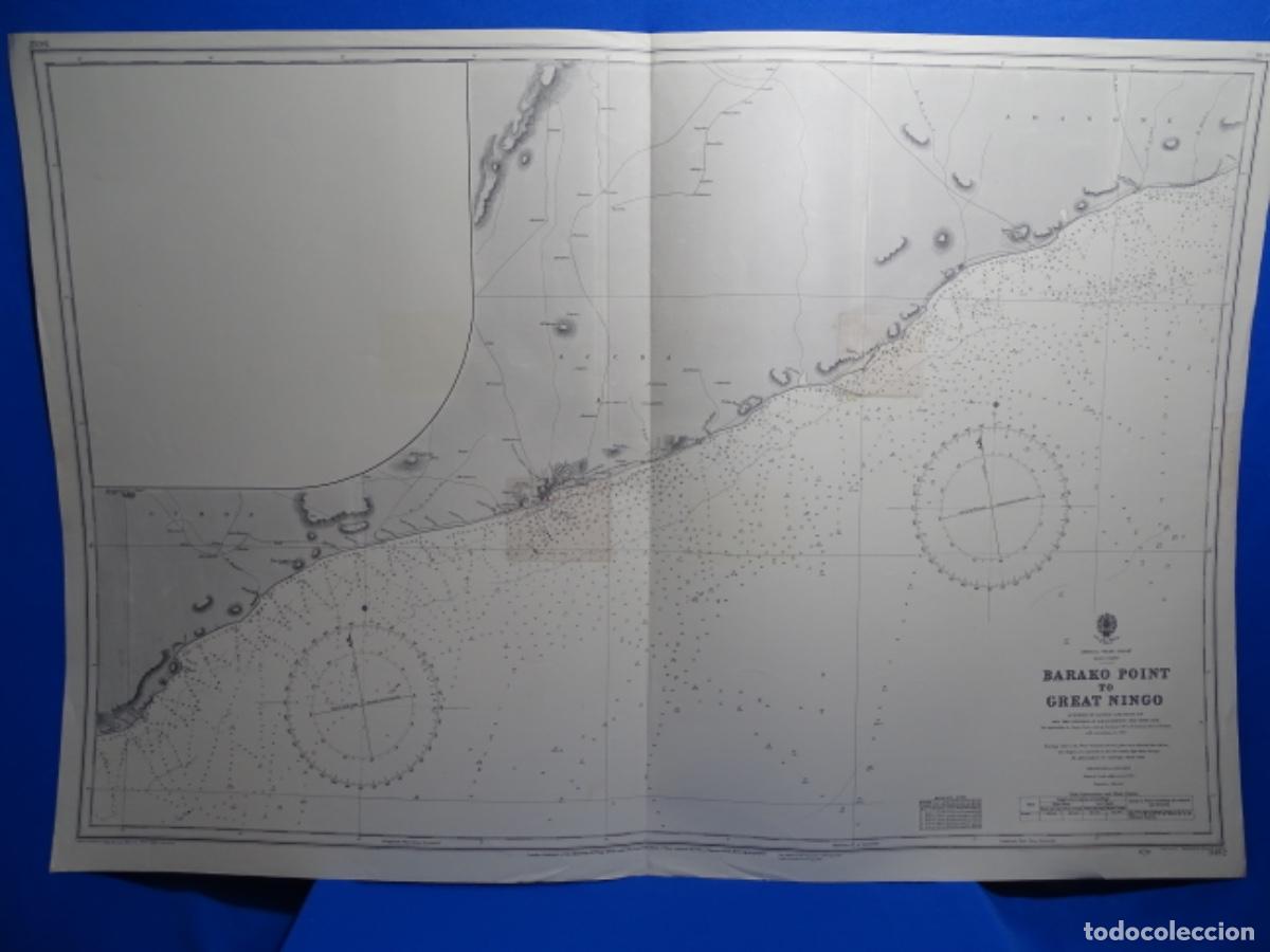 Zeitgen&ouml;ssische Karten: MAPA CARTA NAVEGACI&Oacute;N. BANAKO POINT TO GREAT NINGO AFRICA.