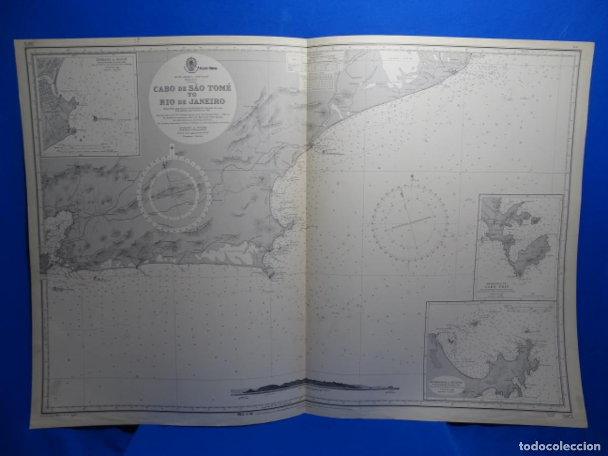 Zeitgen&ouml;ssische Karten: MAPA CARTA NAVEGACI&Oacute;N. CABO DE SAO TOME R&Iacute;O DE JANEIRO.