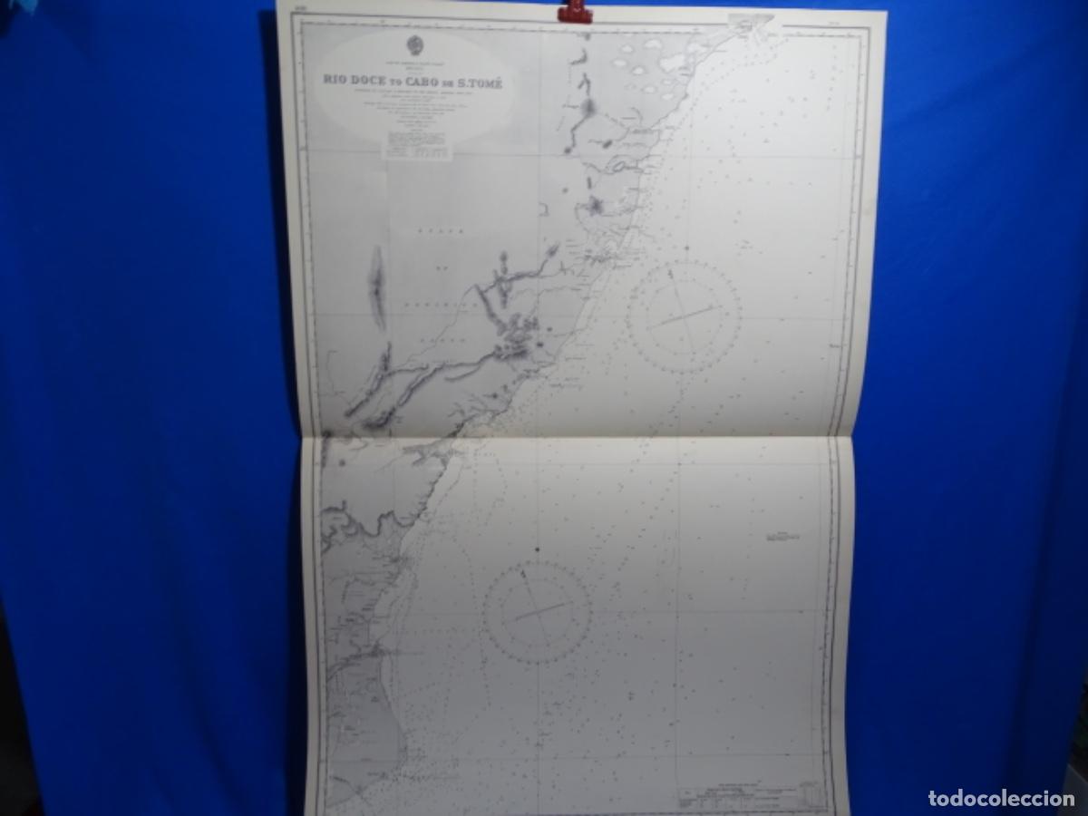 Zeitgen&ouml;ssische Karten: MAPA CARTA DE NAVEGACI&Oacute;N R&Iacute;O DOCE TO CABO DE S. TOME BRAZIL.