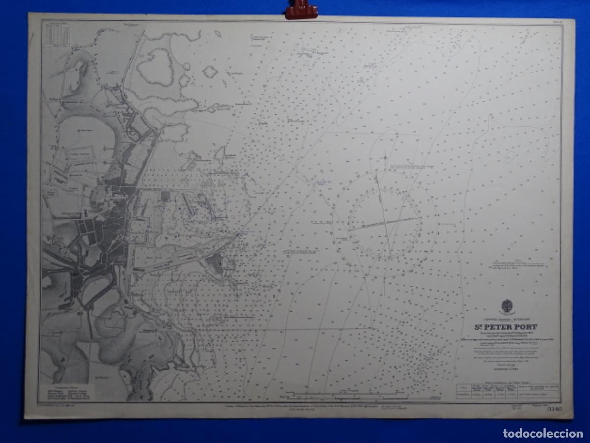 Zeitgen&ouml;ssische Karten: MAPA CARTA DE NAVEGACI&Oacute;N SANT PETER PORT AUSTRALIA.