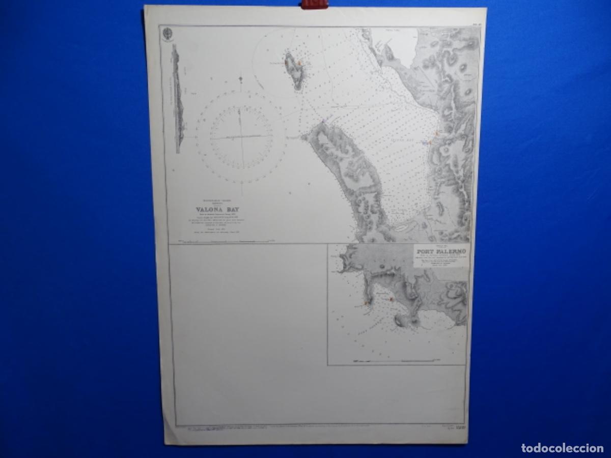 Zeitgen&ouml;ssische Karten: MAPA CARTA DE NAVEGACI&Oacute;N VALONIA BAY-PALERMO.