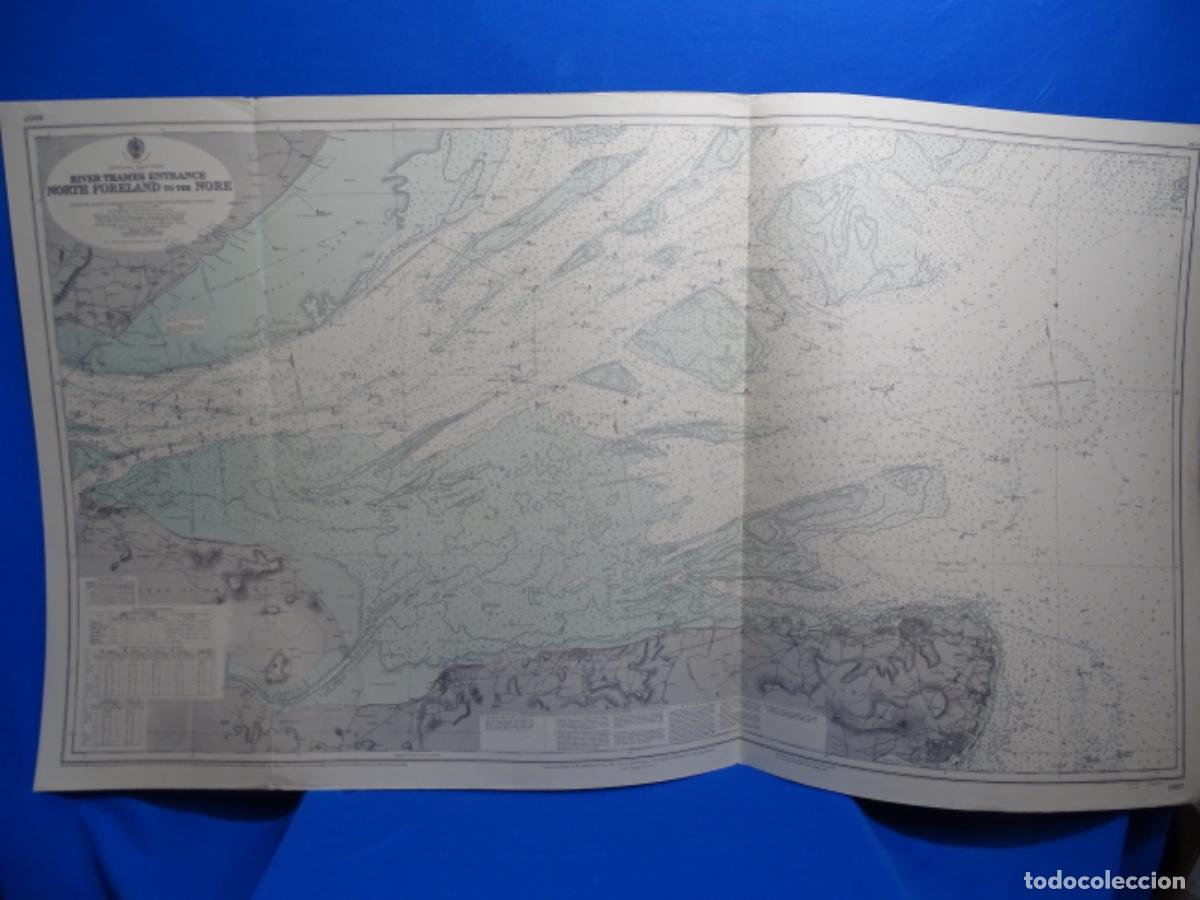 Zeitgen&ouml;ssische Karten: MAPA CARTA DE NAVEGACI&Oacute;N RIVER THAMES NORTH FORELAND TO THE NORE ENGLAND.