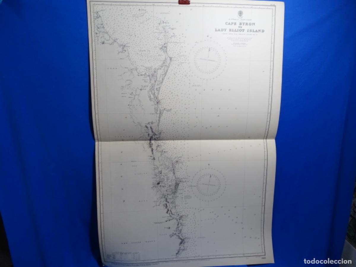 Zeitgen&ouml;ssische Karten: MAPA CARTA DE NAVEGACI&Oacute;N CAPE BAYRON TO LADY ELLIOT ISLAND AUSTRALIA.