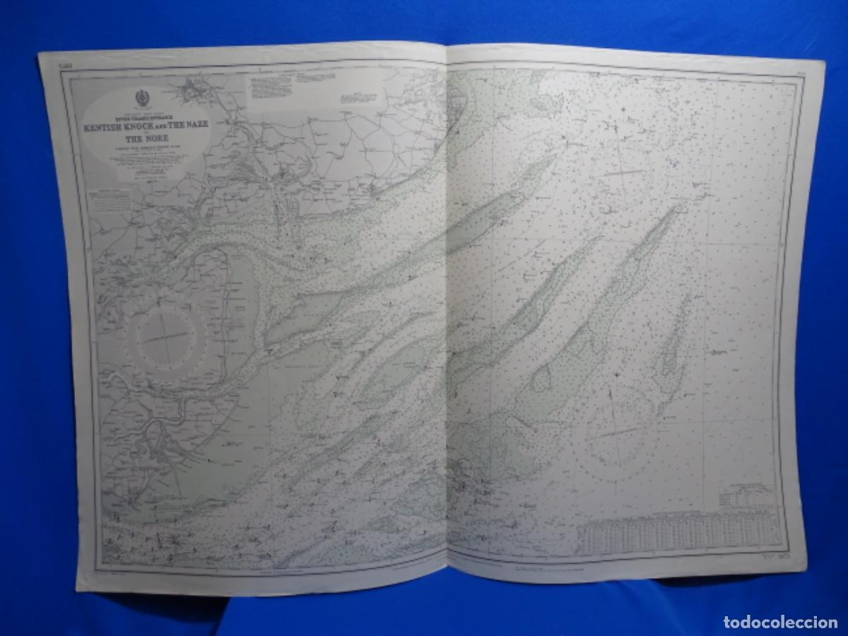 Zeitgen&ouml;ssische Karten: MAPA CARTA DE NAVEGACI&Oacute;N KENTISH KNOCK AND THE NACE TO THE NORE ENGLAND.