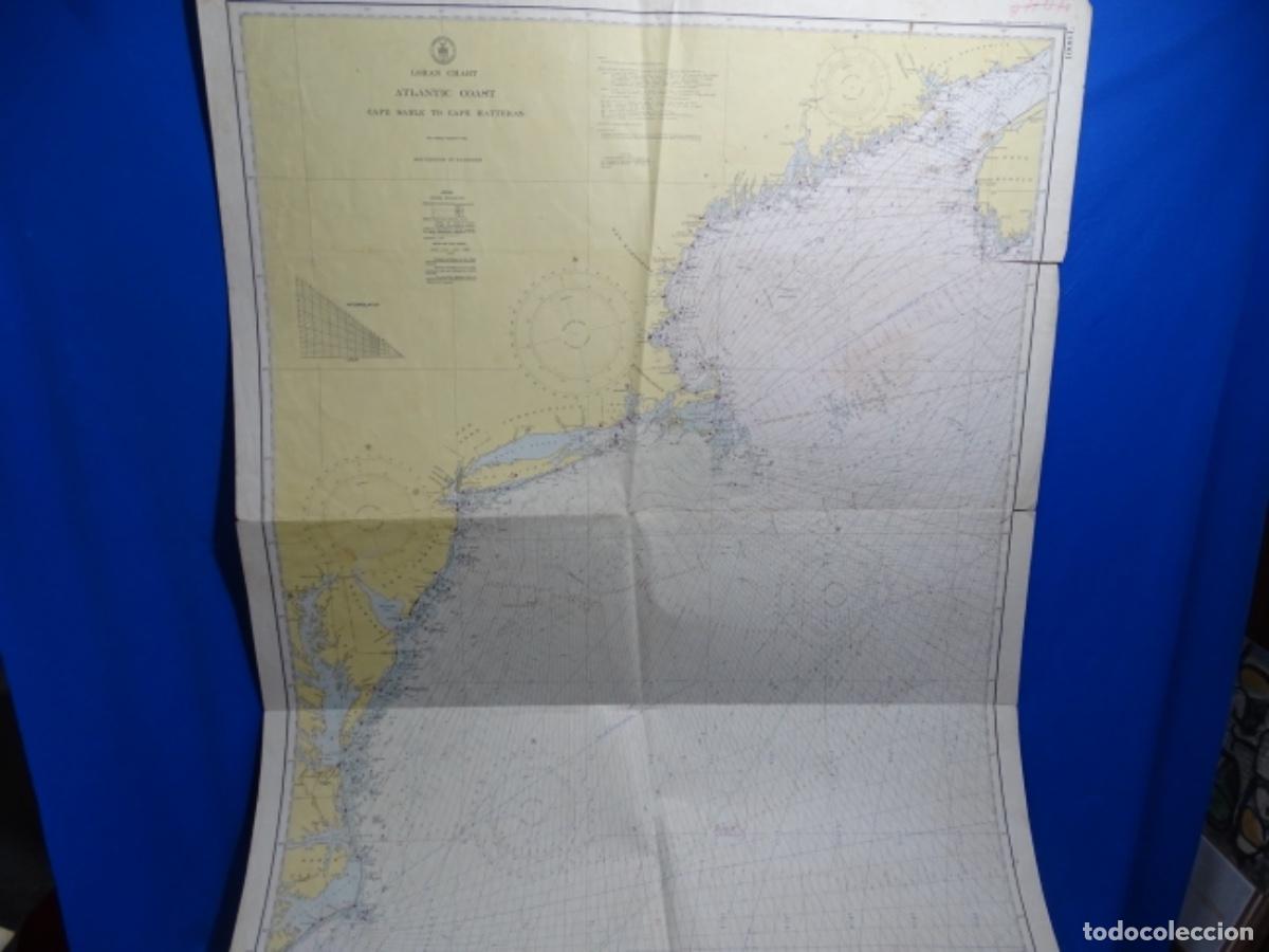Zeitgen&ouml;ssische Karten: MAPA CARTA DE NAVEGACI&Oacute;N CAPE SABLE TO CAPE HATTERAS UNITED STATES.