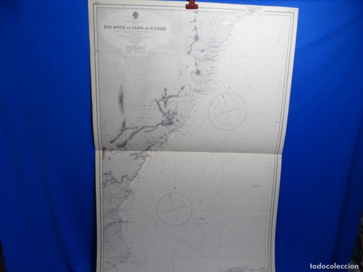 Zeitgen&ouml;ssische Karten: MAPA CARTA DE NAVEGACI&Oacute;N R&Iacute;O POCE TO CABO DE S. TOME BRAZIL.