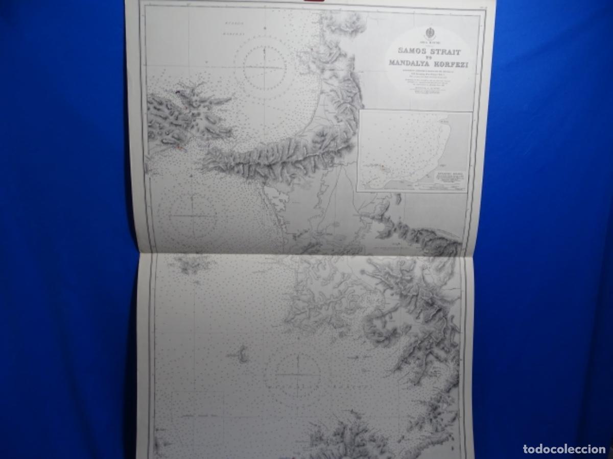 Zeitgen&ouml;ssische Karten: MAPA CARTA DE NAVEGACI&Oacute;N AS&Iacute;A MENOR SAMOS STRAIT TO MANDALYA KORFEZI.