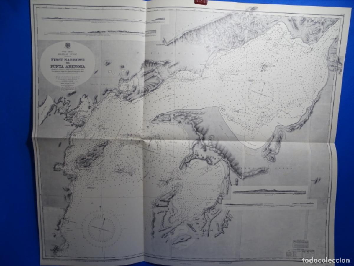 Zeitgen&ouml;ssische Karten: MAPA CARTA DE NAVEGACI&Oacute;N FIRST NARROWS TO PUNTA ARENOSA CHILE