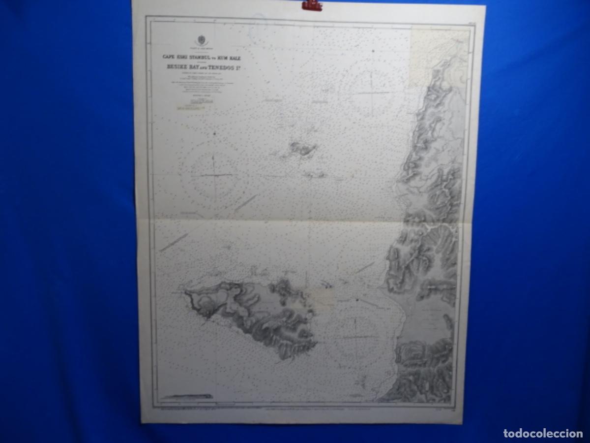 Zeitgen&ouml;ssische Karten: MAPA CARTA DE NAVEGACI&Oacute;N CAPE ESKI STAMBUL TU KUM KALE BESIKE BAY.