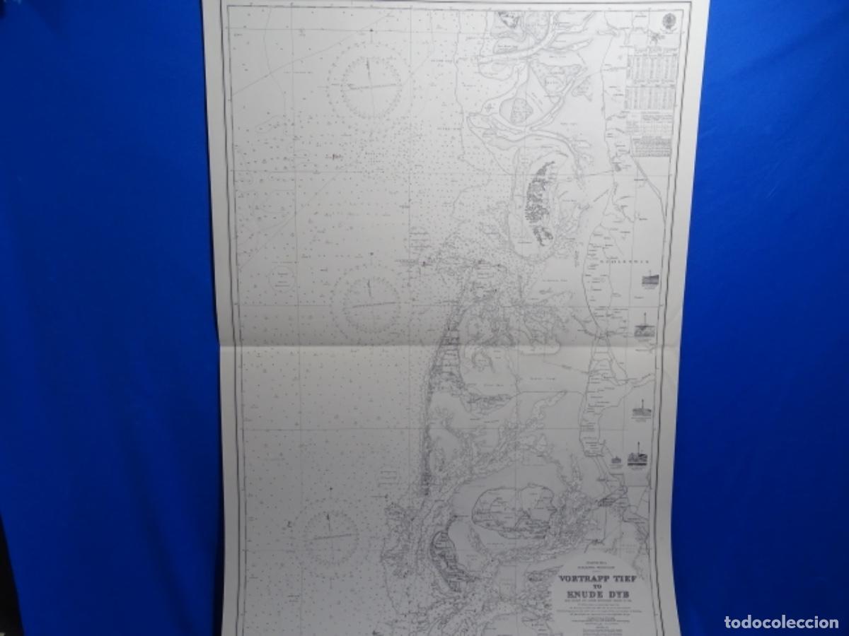 Zeitgen&ouml;ssische Karten: MAPA CARTA DE NAVEGACI&Oacute;N VORTRAPP TIEF TO KENUDE DYB GERMANY ALEMANIA.