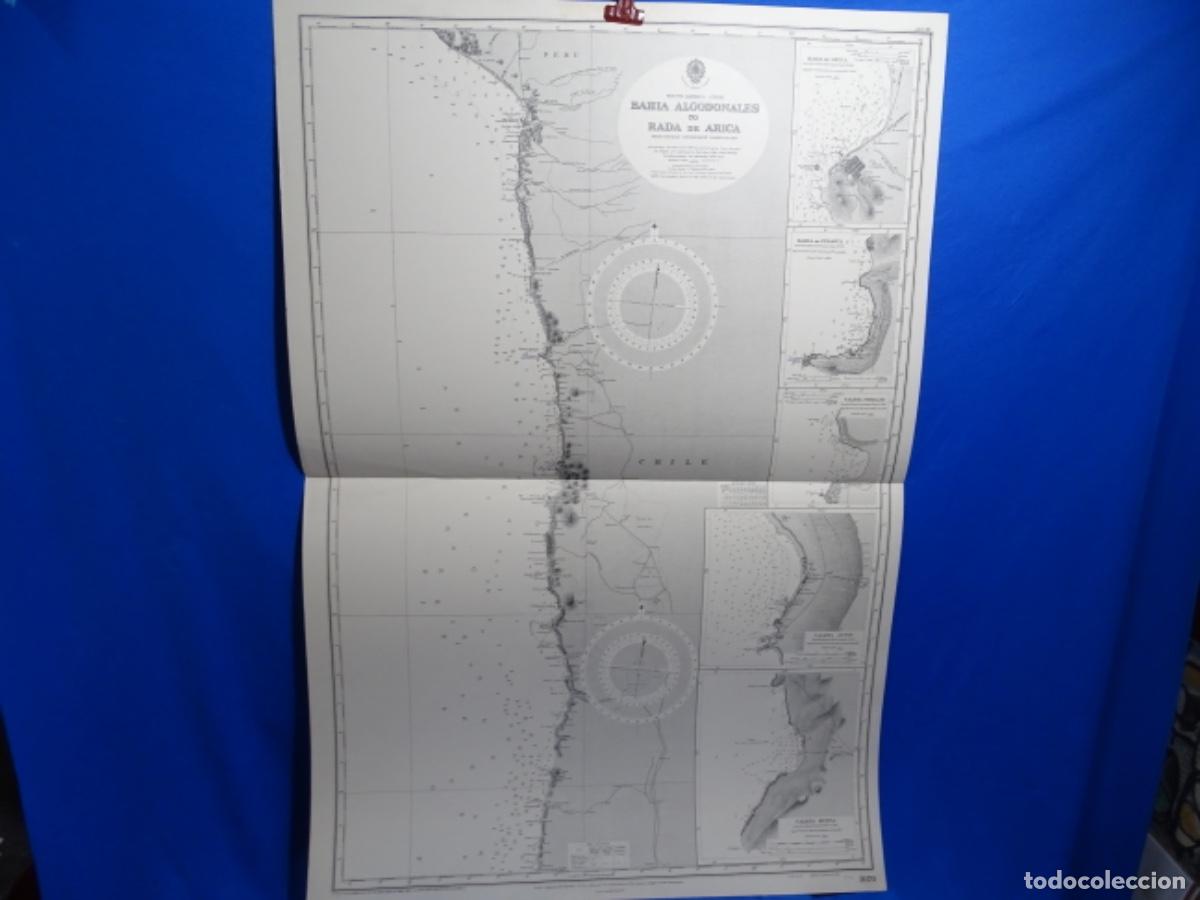 Contemporary maps: MAPA CARTA DE NAVEGACI&Oacute;N BAH&Iacute;A ALGODONALES TO RADA DE ARICA CHILE.