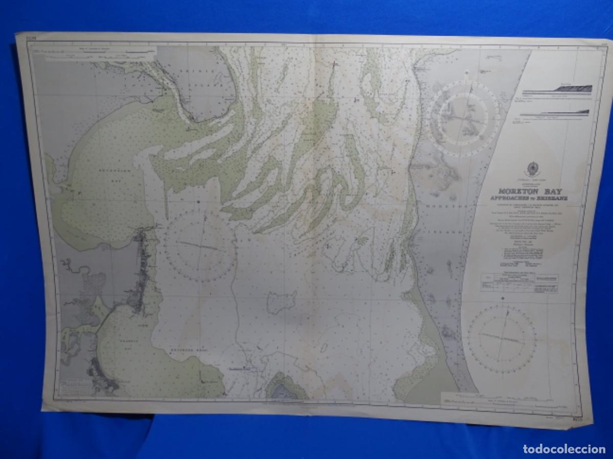 Contemporary maps: MAPA CARTA DE NAVEGACI&Oacute;N MORET&Oacute;N BAY APPROACHES TO BRISBANE ITALY.