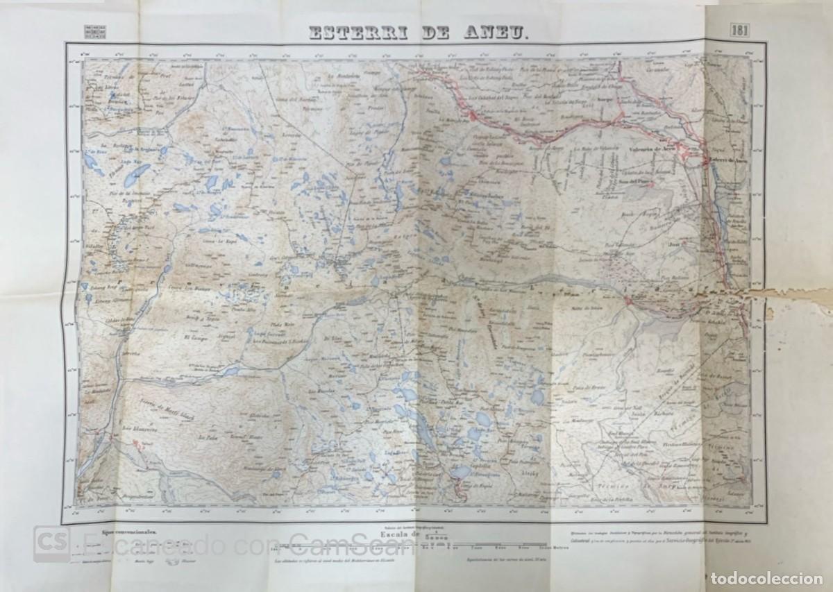 Mapas contempor&aacute;neos: ESTERRI DE ANEU PLANO DEL EJERCITO 1951 - Foto 1