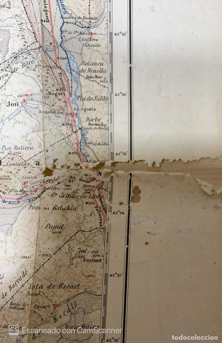 Mapas contempor&aacute;neos: ESTERRI DE ANEU PLANO DEL EJERCITO 1951 - Foto 3