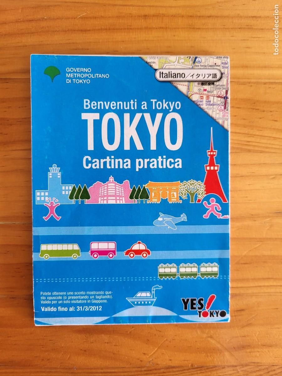 Mapas contempor&aacute;neos: MAPA DE TOKYO EN ITALIANO - Foto 1