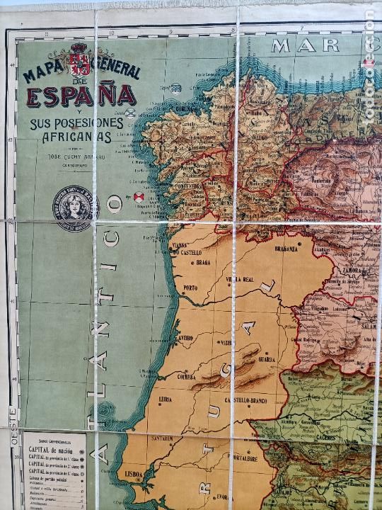 Mapas contempor&aacute;neos: MAPA GENERAL DE ESPA&Ntilde;A Y SUS POSESI&Oacute;NES AFRICANAS - Foto 5