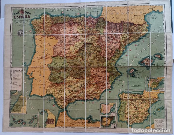 Mapas contempor&aacute;neos: MAPA GENERAL DE ESPA&Ntilde;A Y SUS POSESI&Oacute;NES AFRICANAS - Foto 9