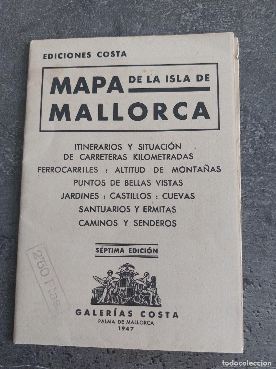 Mapas contempor&aacute;neos: Mapa de la isla de Mallorca - ediciones Costa - 1947 - Foto 2