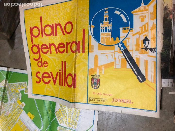 Mapas contempor&aacute;neos: PLANO GENERAL DE SEVILLA 1966 JORMEL - Foto 3