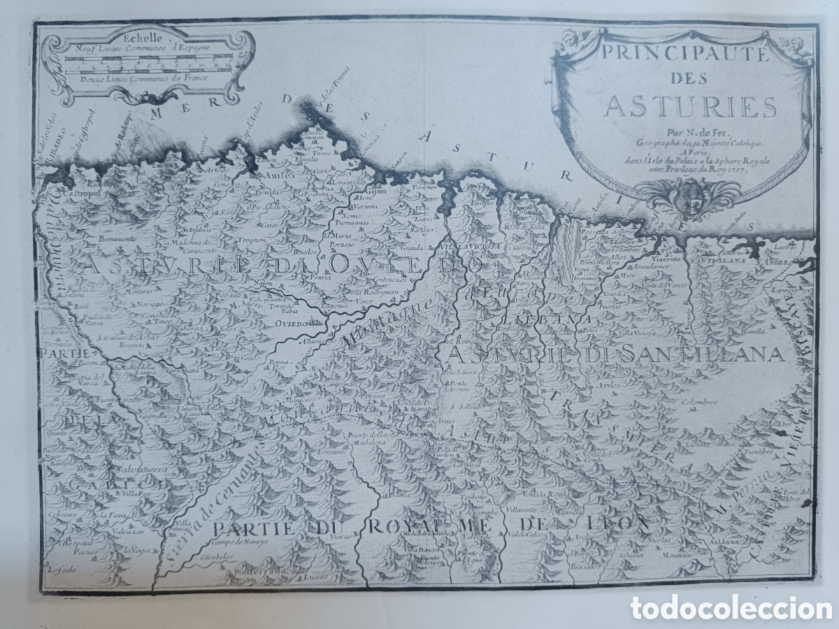 Mapas contempor&aacute;neos: Mapa Principado de Asturias 1707 - Foto 1