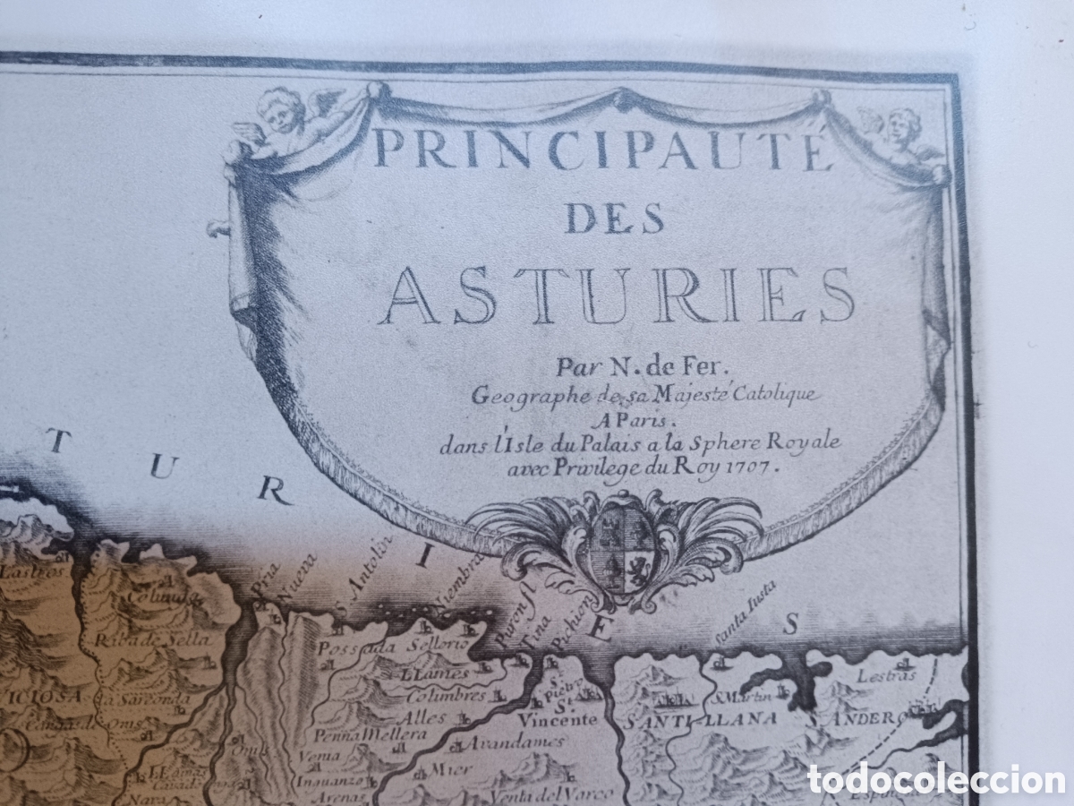 Mapas contempor&aacute;neos: Mapa Principado de Asturias 1707 - Foto 3