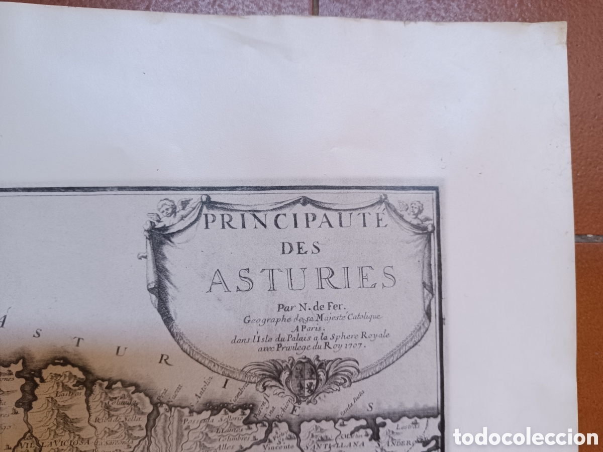 Mapas contempor&aacute;neos: Mapa Principado de Asturias 1707 - Foto 4