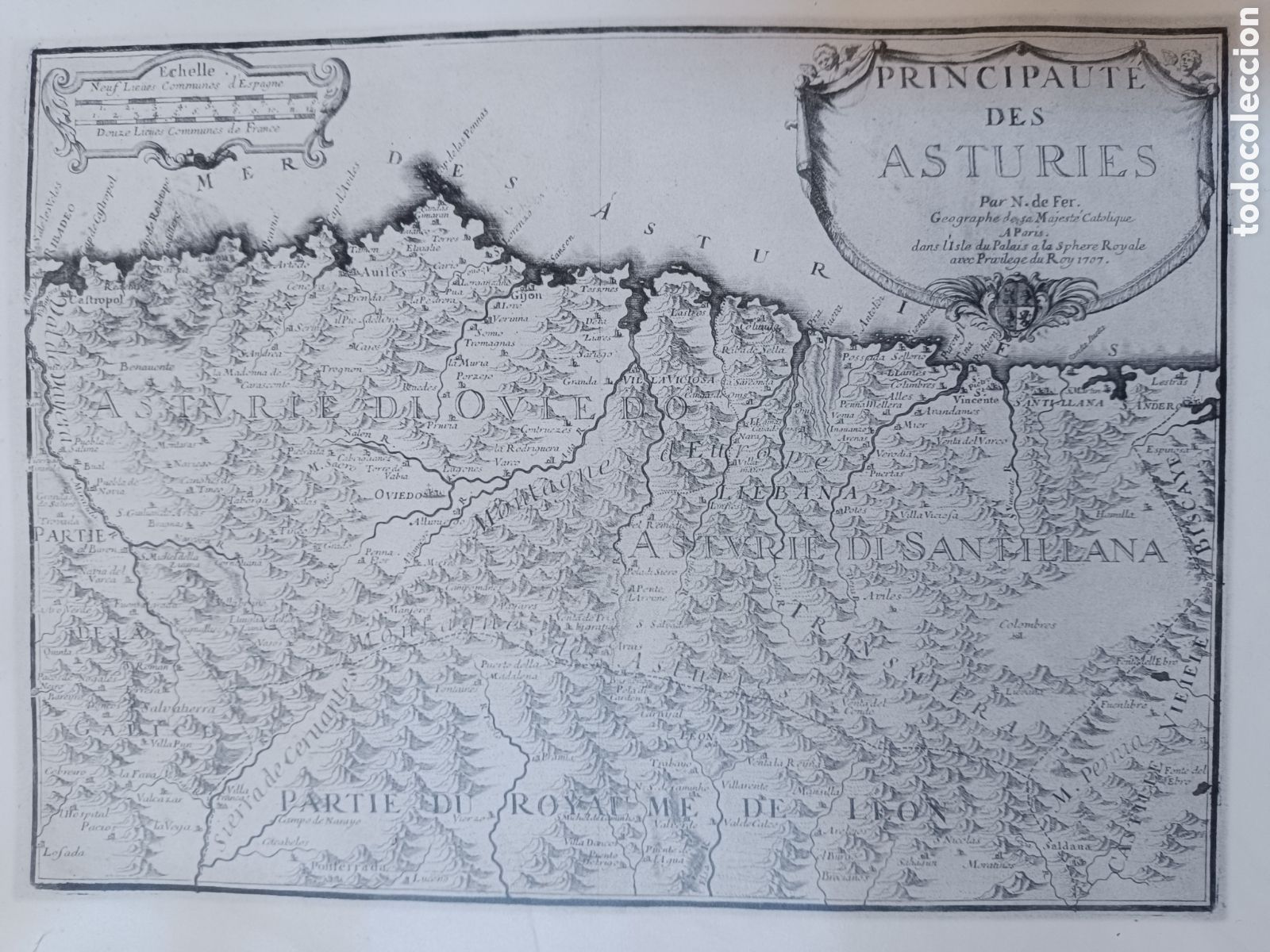 Mapas contempor&aacute;neos: Mapa Principado de Asturias 1707 - Foto 10