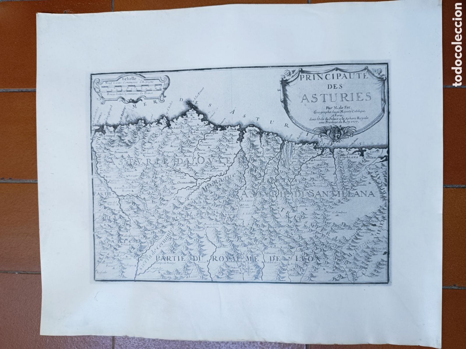 Mapas contempor&aacute;neos: Mapa Principado de Asturias 1707 - Foto 11
