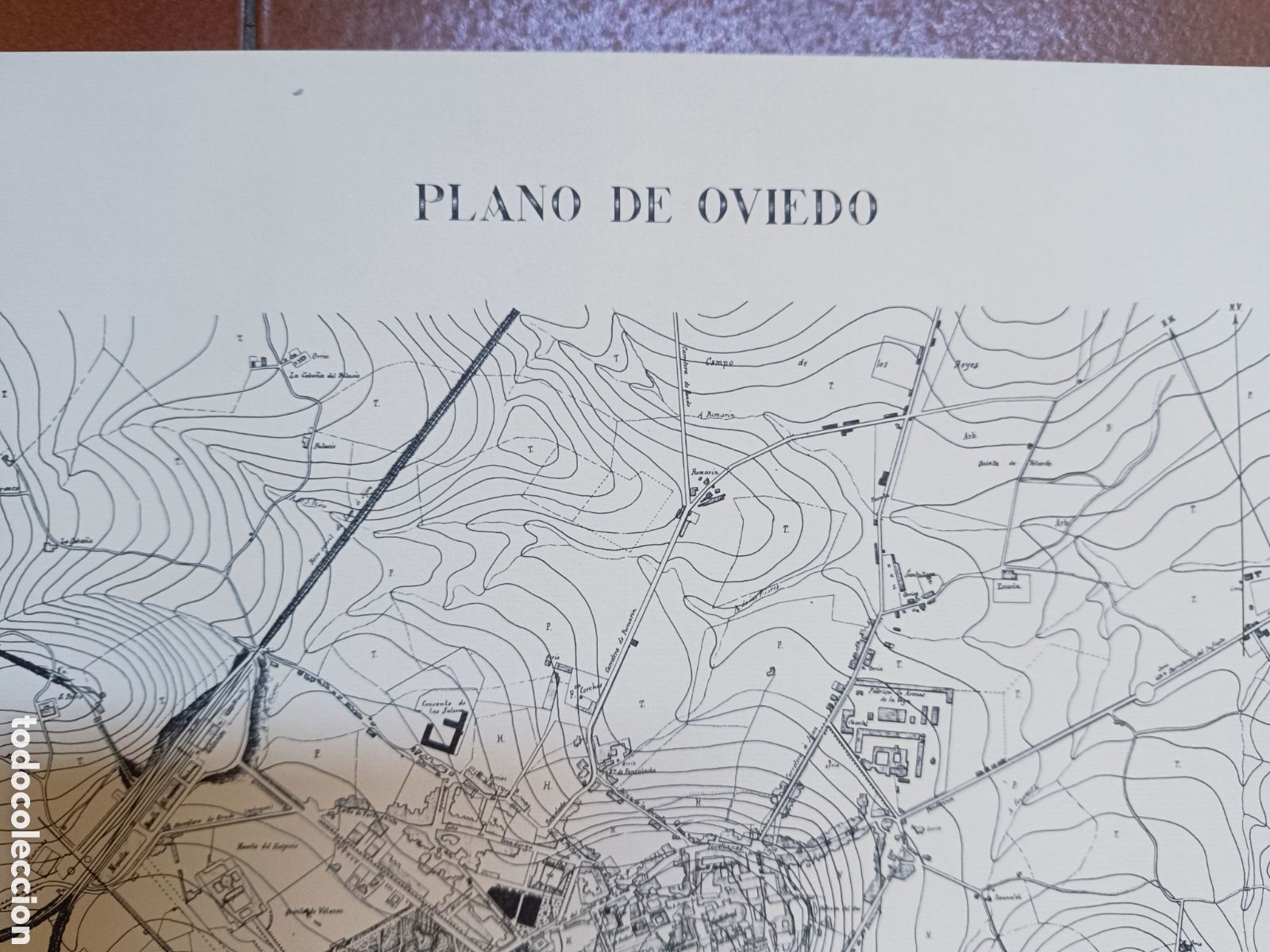 Mapas contempor&aacute;neos: Mapa Plano de Oviedo 1885 - Foto 3
