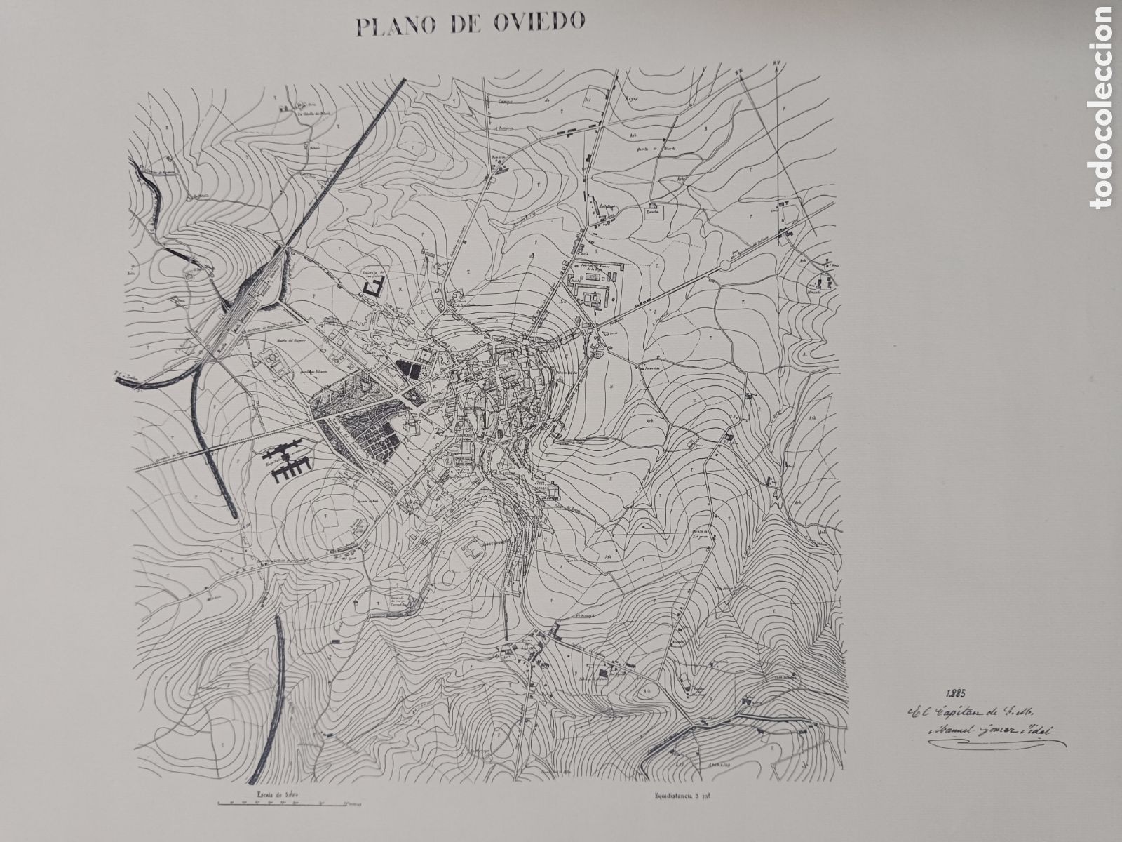 Mapas contempor&aacute;neos: Mapa Plano de Oviedo 1885 - Foto 9