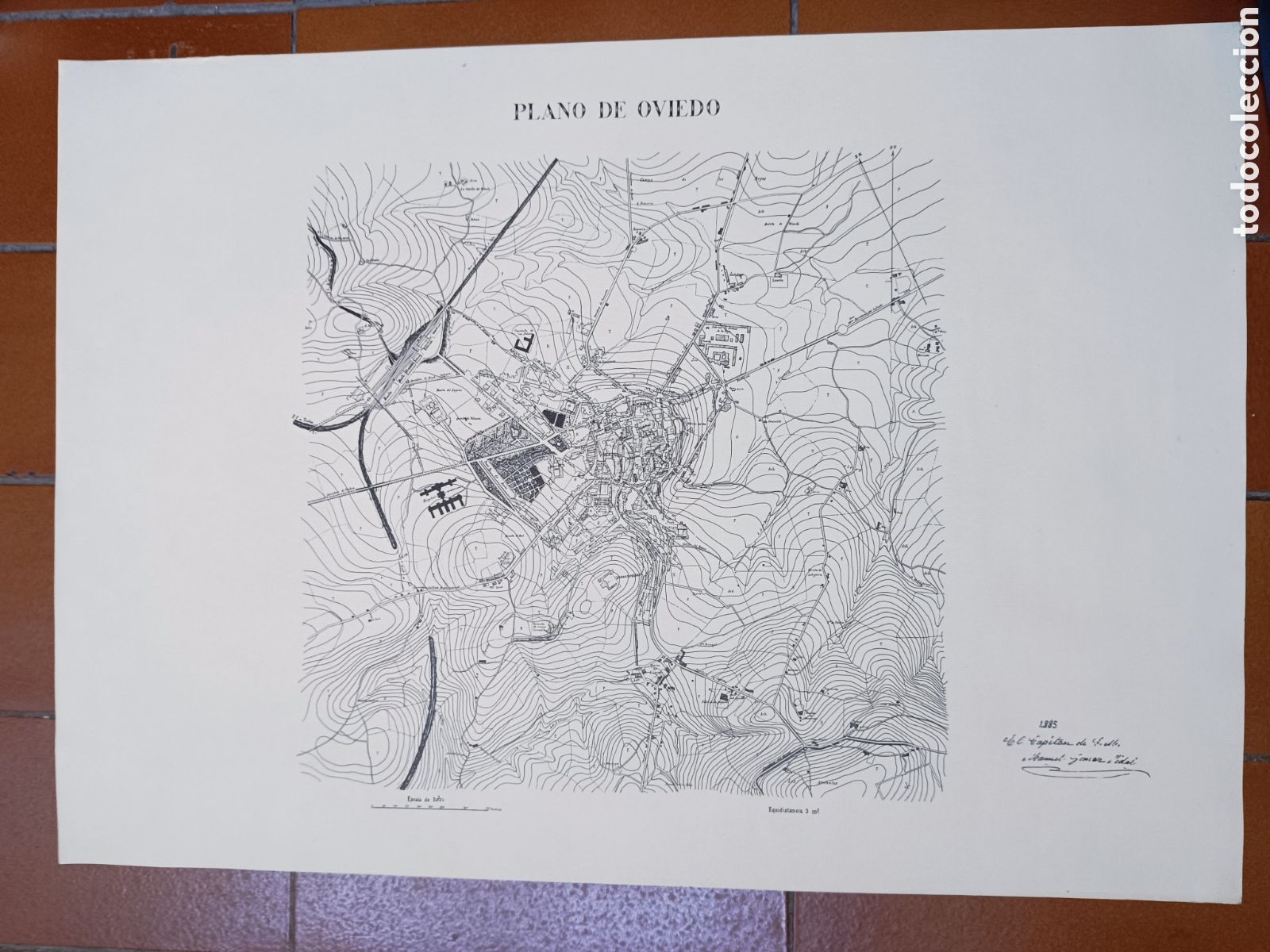 Mapas contempor&aacute;neos: Mapa Plano de Oviedo 1885 - Foto 10